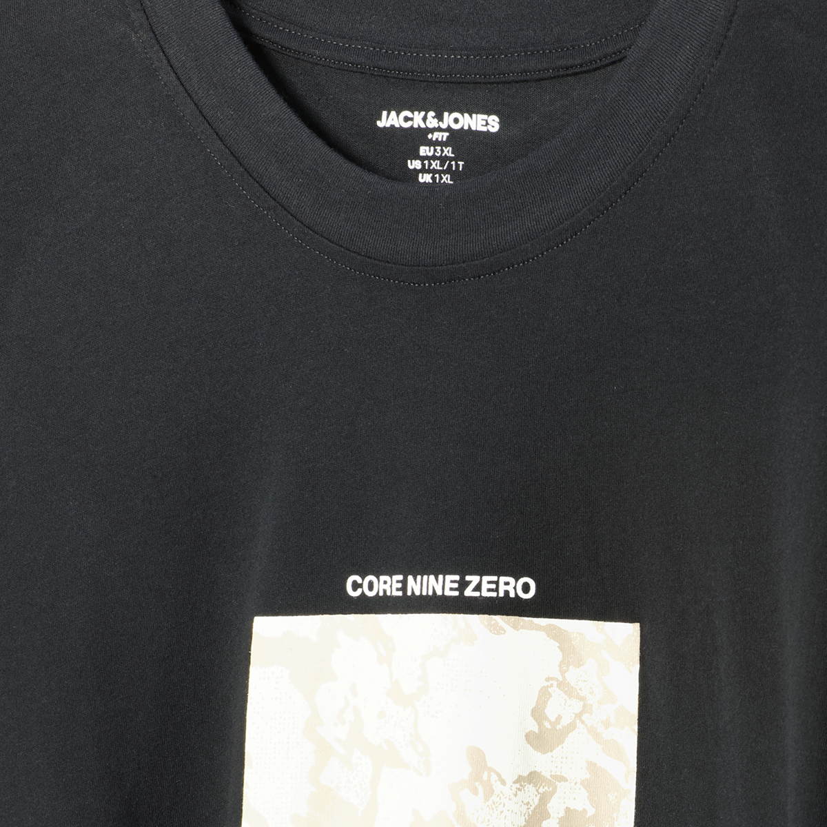 Jack&Jones T-Shirt mit Label-Print schwarz