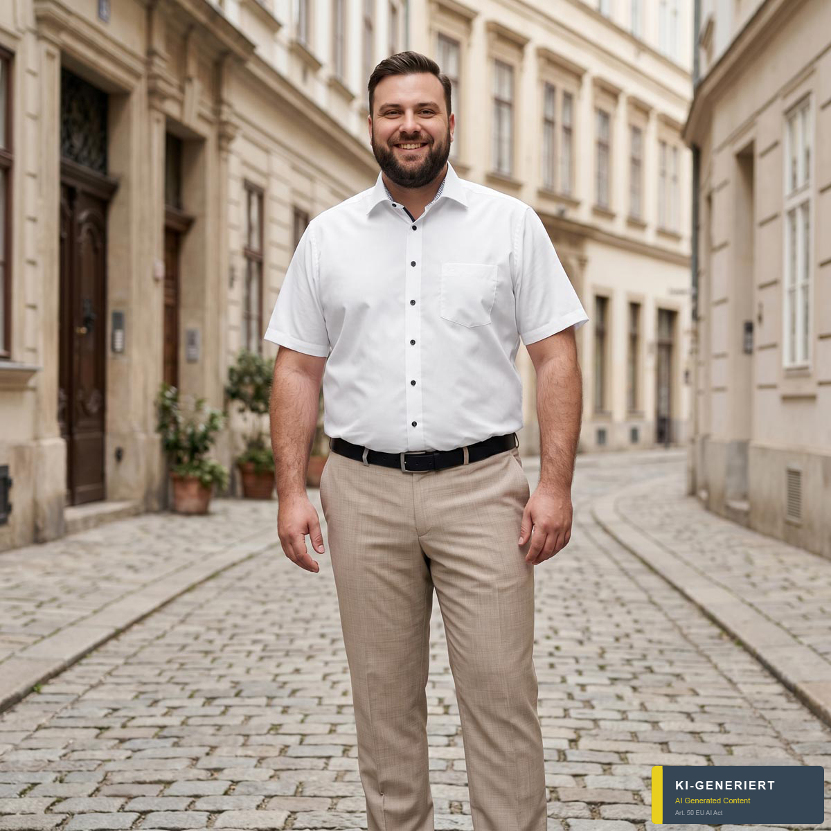 VENTI Businesshemd aus Baumwolle weiß