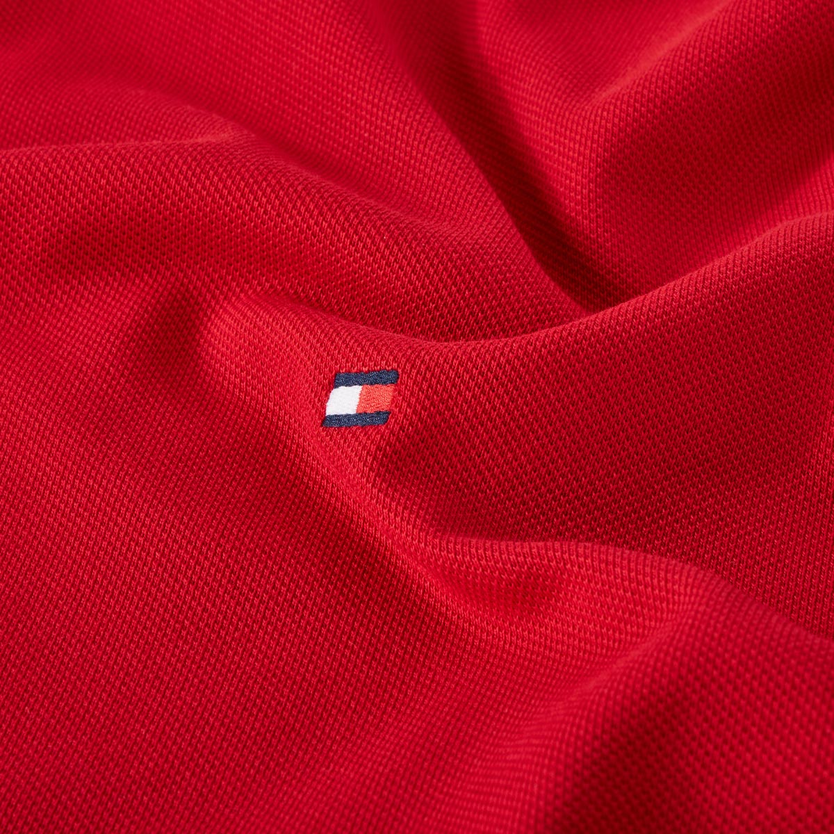 Tommy Hilfiger Poloshirt mit Stretch rot