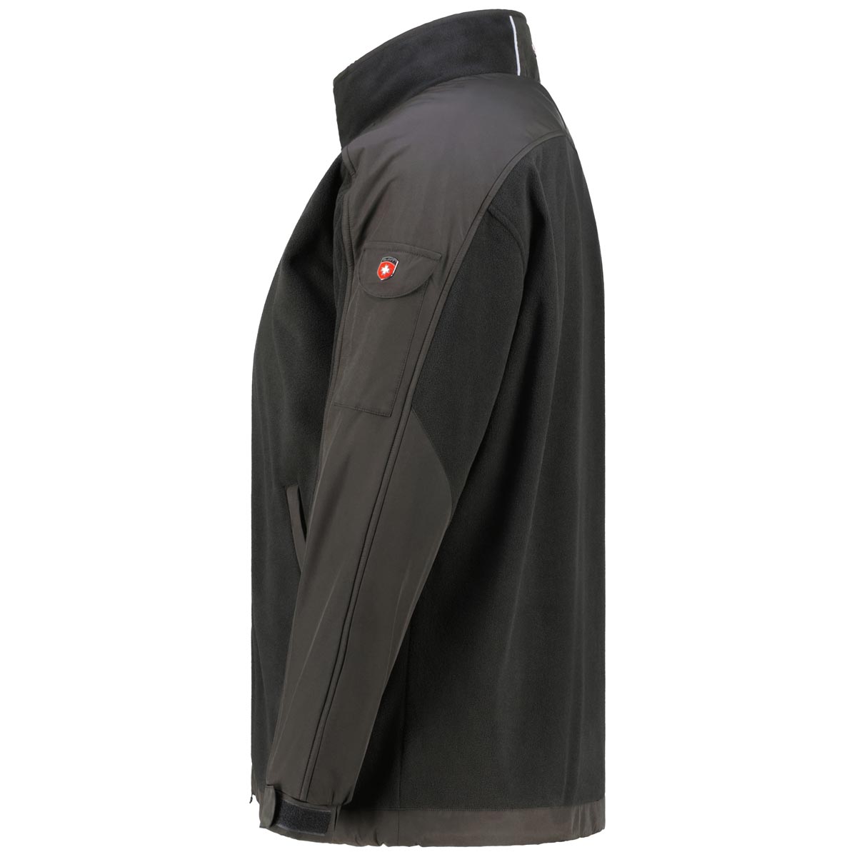 Wellensteyn Fleecejacke "Jet Jacket" im Materialmix Farbe schwarz Größe: 3X günstig online kaufen