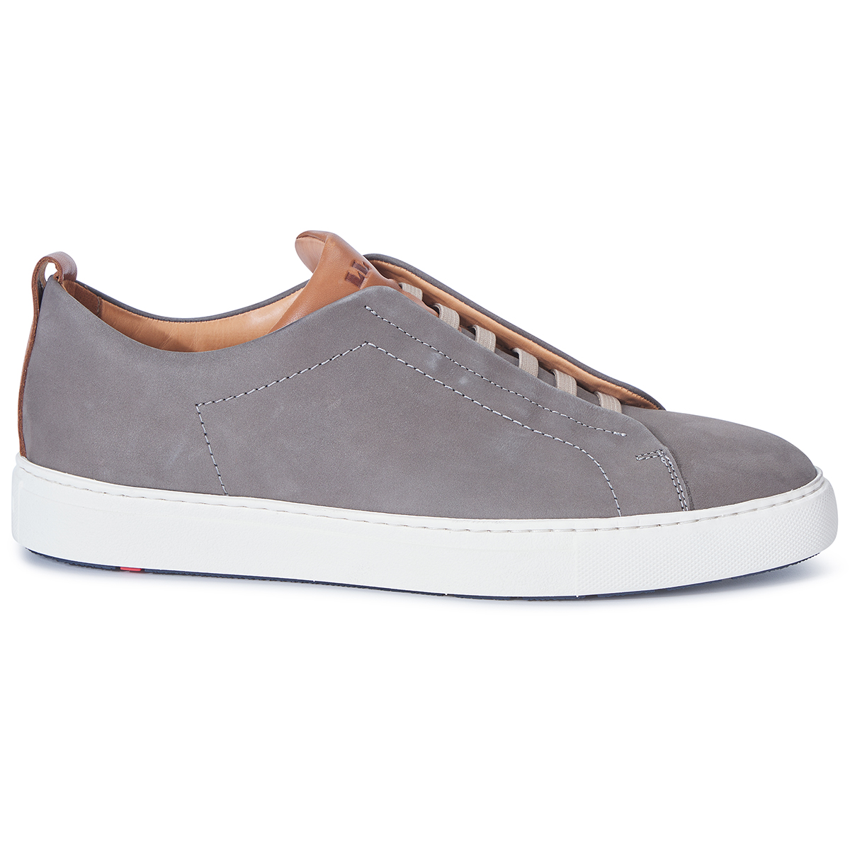 Lloyd Sneaker "Maurice" aus Leder, extraleicht  grau
