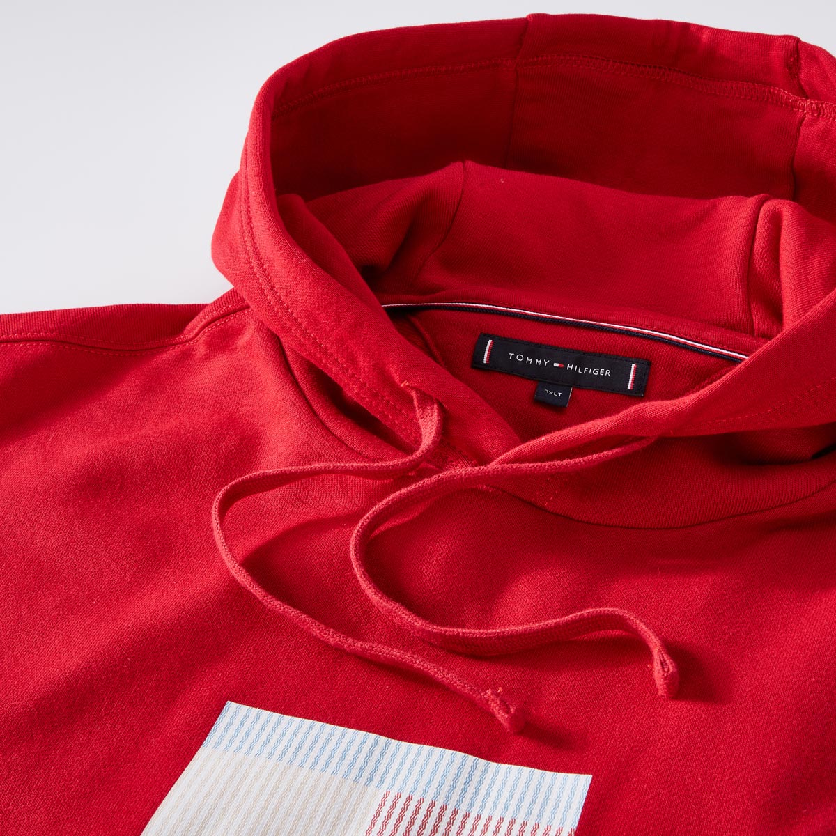 Tommy Hilfiger Hoodie mit Label-Print rot