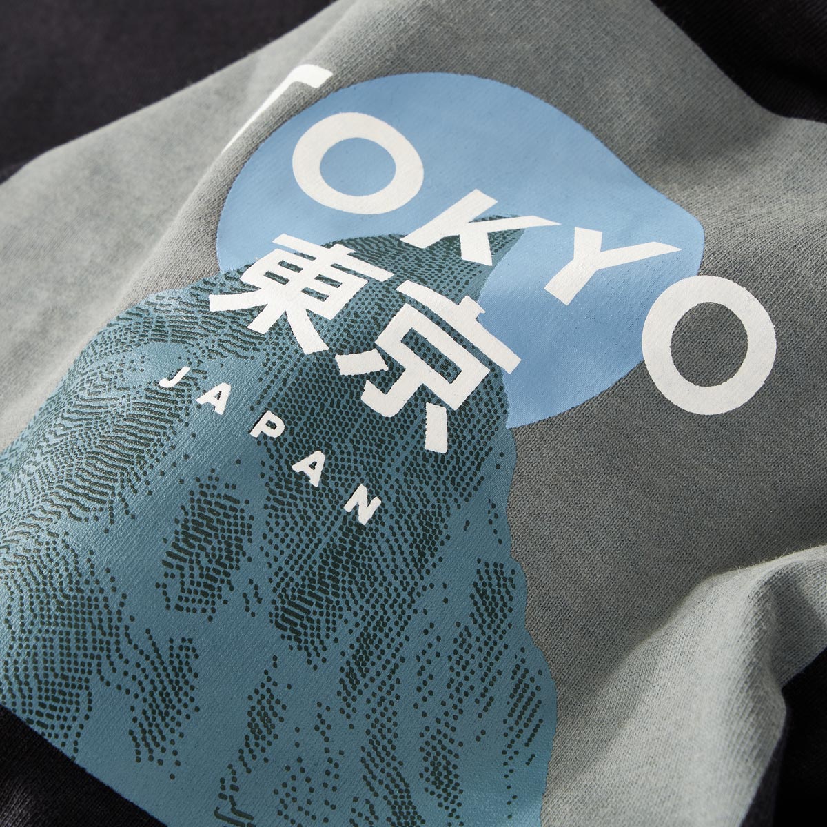 North T-Shirt mit Print schwarz