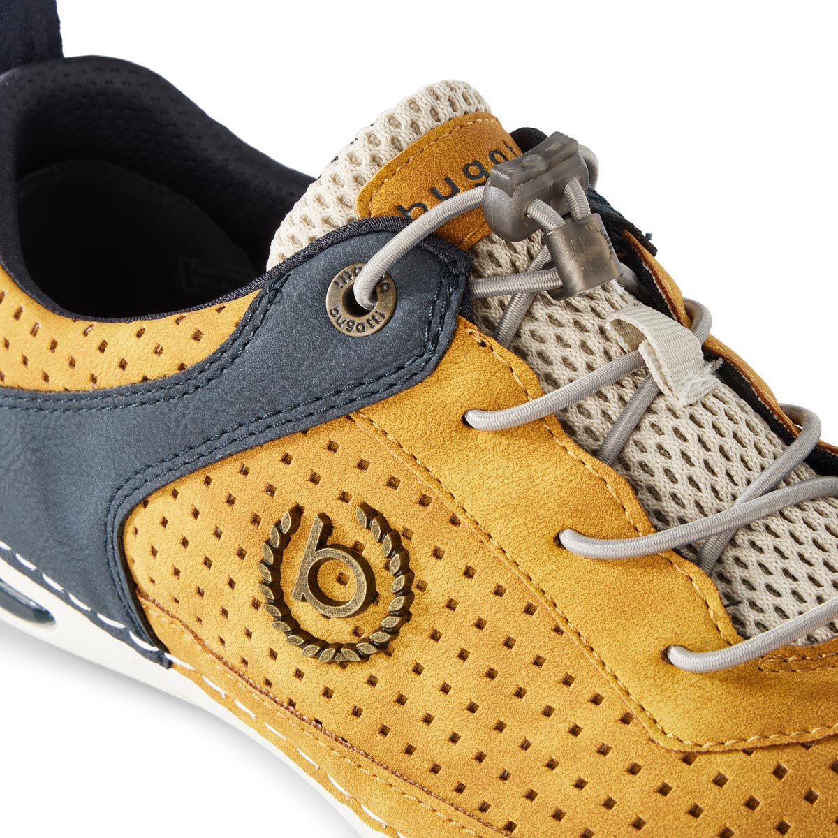 bugatti Sneaker mit elastischen Schnürsenkeln gelb