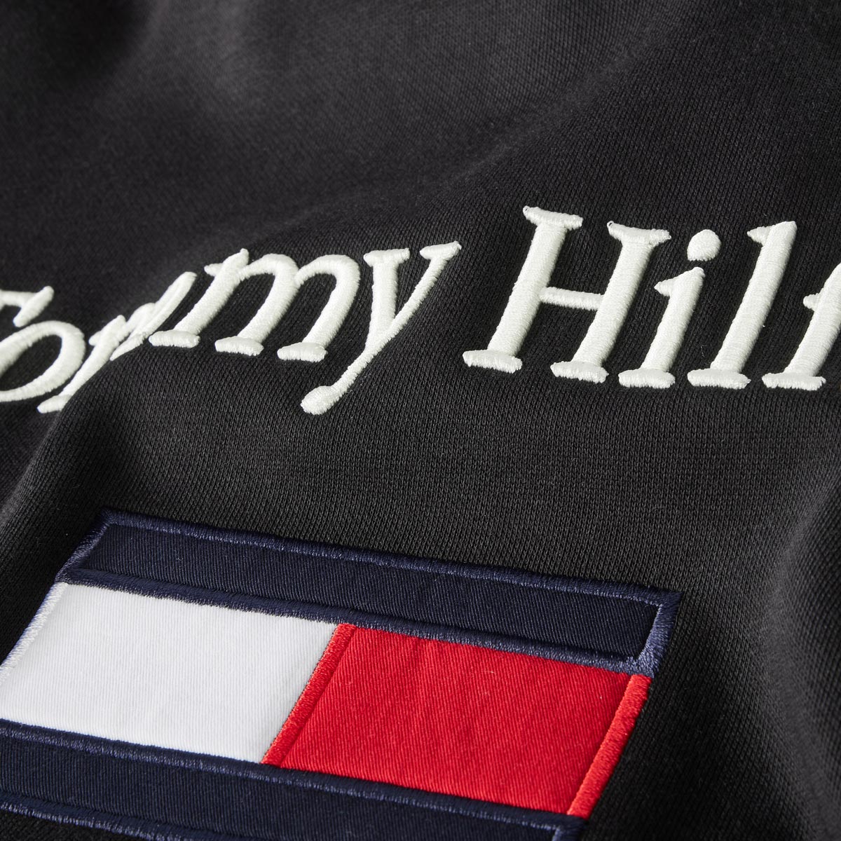 Tommy Hilfiger Hoodie mit Label-Stickerei schwarz