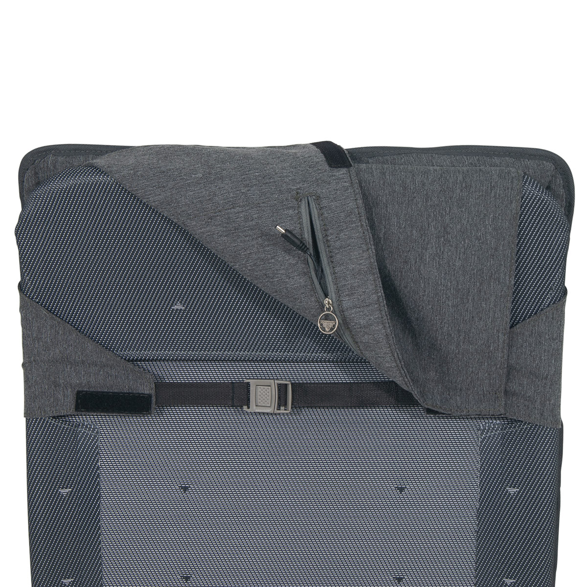 Crespo Beheizbare Gartenstuhlauflage, kabellos grau