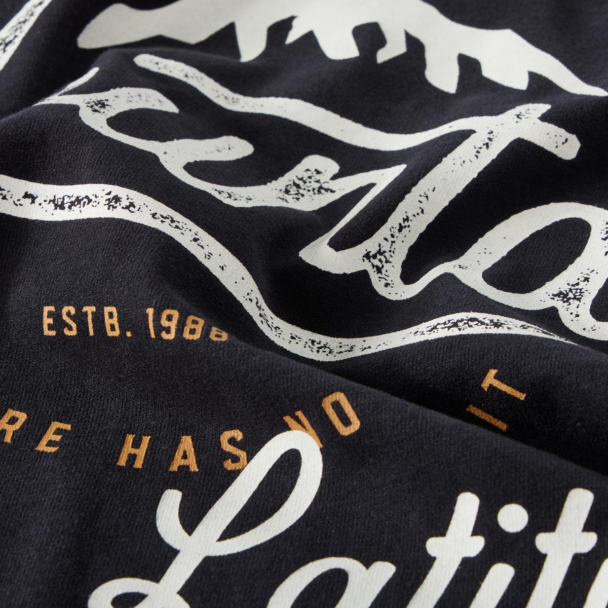 North T-Shirt mit Label-Print schwarz