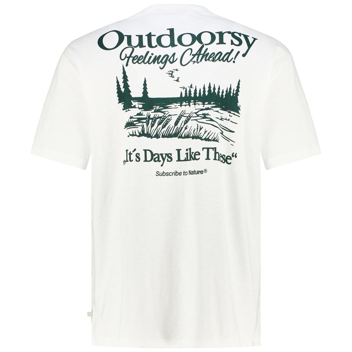 s.Oliver T-Shirt mit Print auf Vorder- und Rückseite weiß