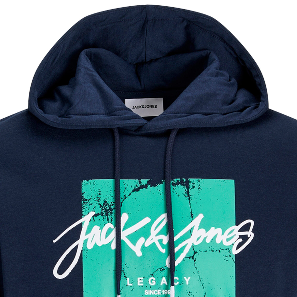 Jack&Jones Hoodie mit Print blau
