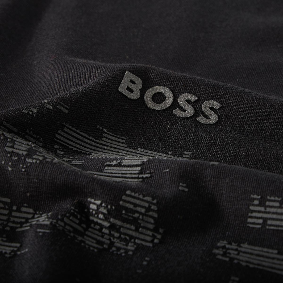BOSS Poloshirt mit Stretch schwarz