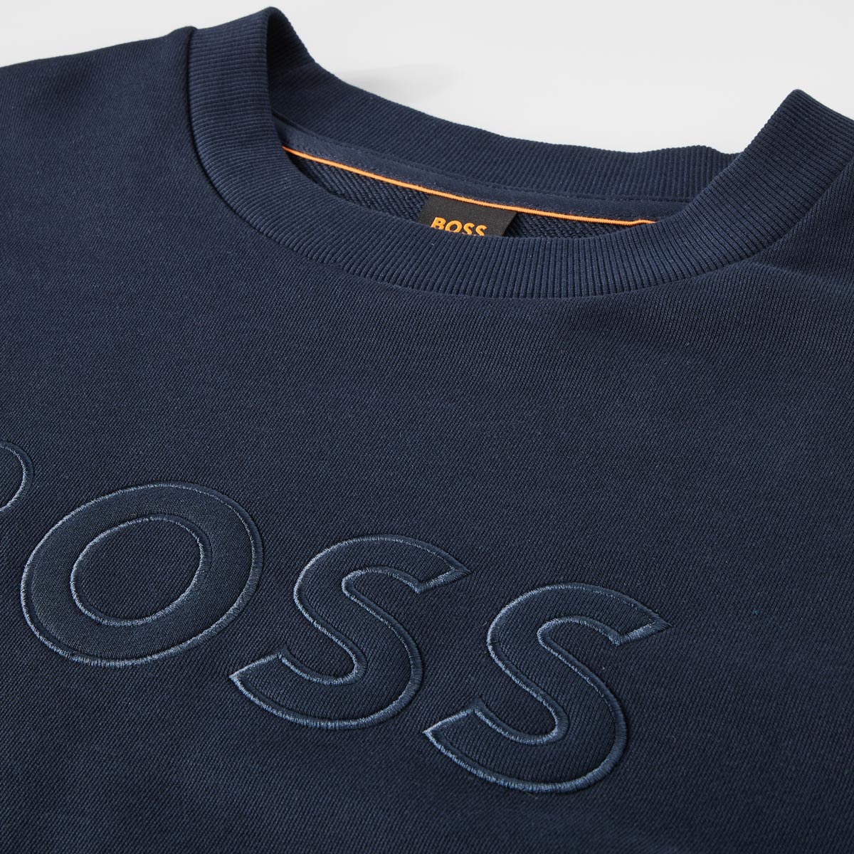 BOSS Sweatshirt mit Stretch dunkelblau