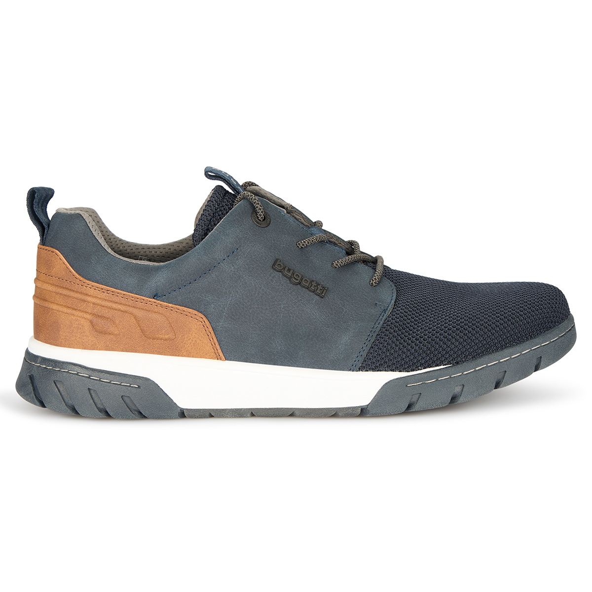 bugatti Schnürschuh mit "Memory Foam" Einlage dunkelblau