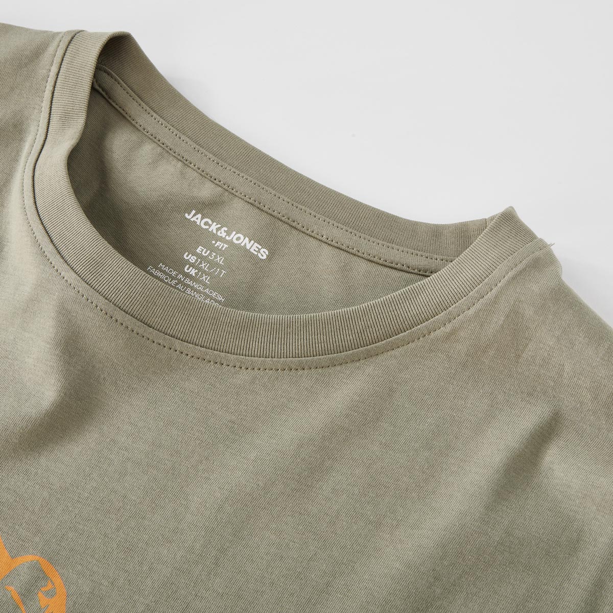 Jack&Jones T-Shirt mit Label-Print oliv