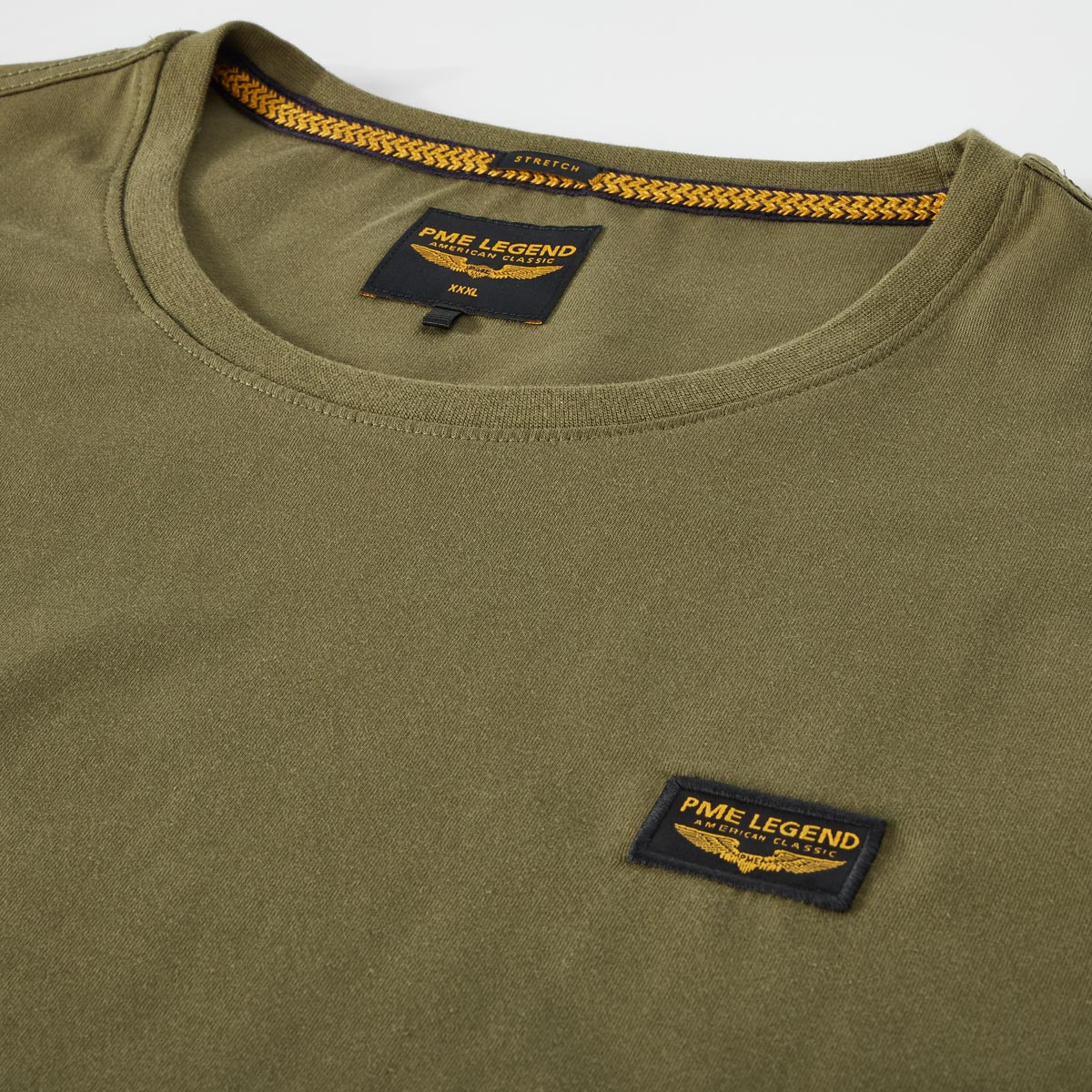 PME LEGEND T-Shirt mit Stretch grün