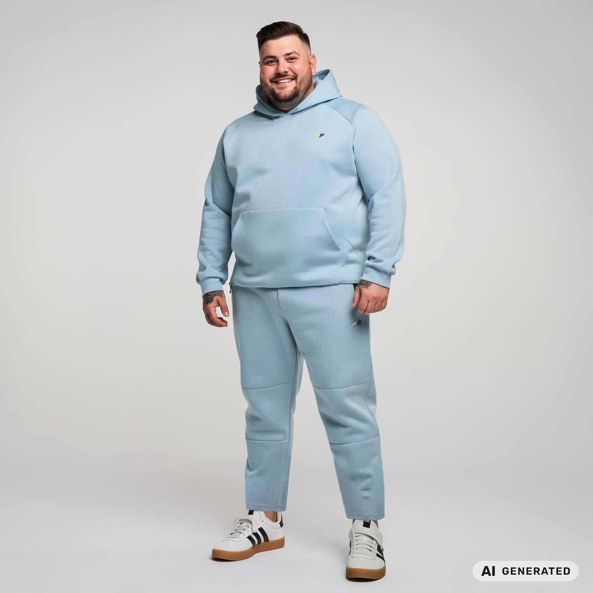 Pfundskerl p ACTIVE Jogginghose, elastisch, weich und leicht hellblau