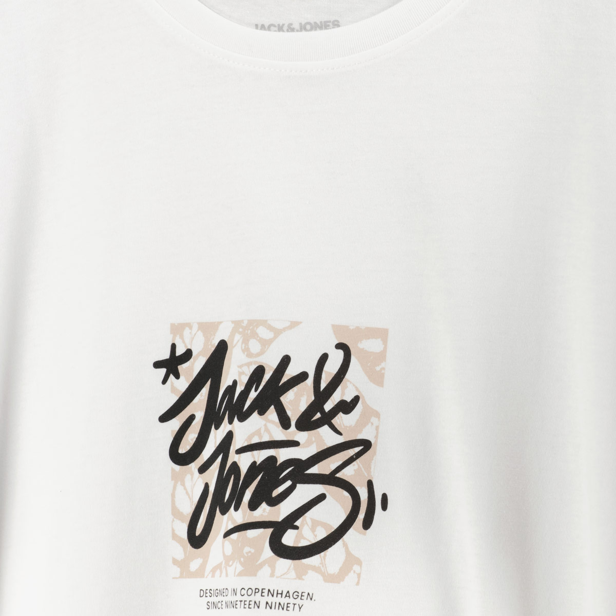 Jack&Jones T-Shirt mit Label-Print weiß