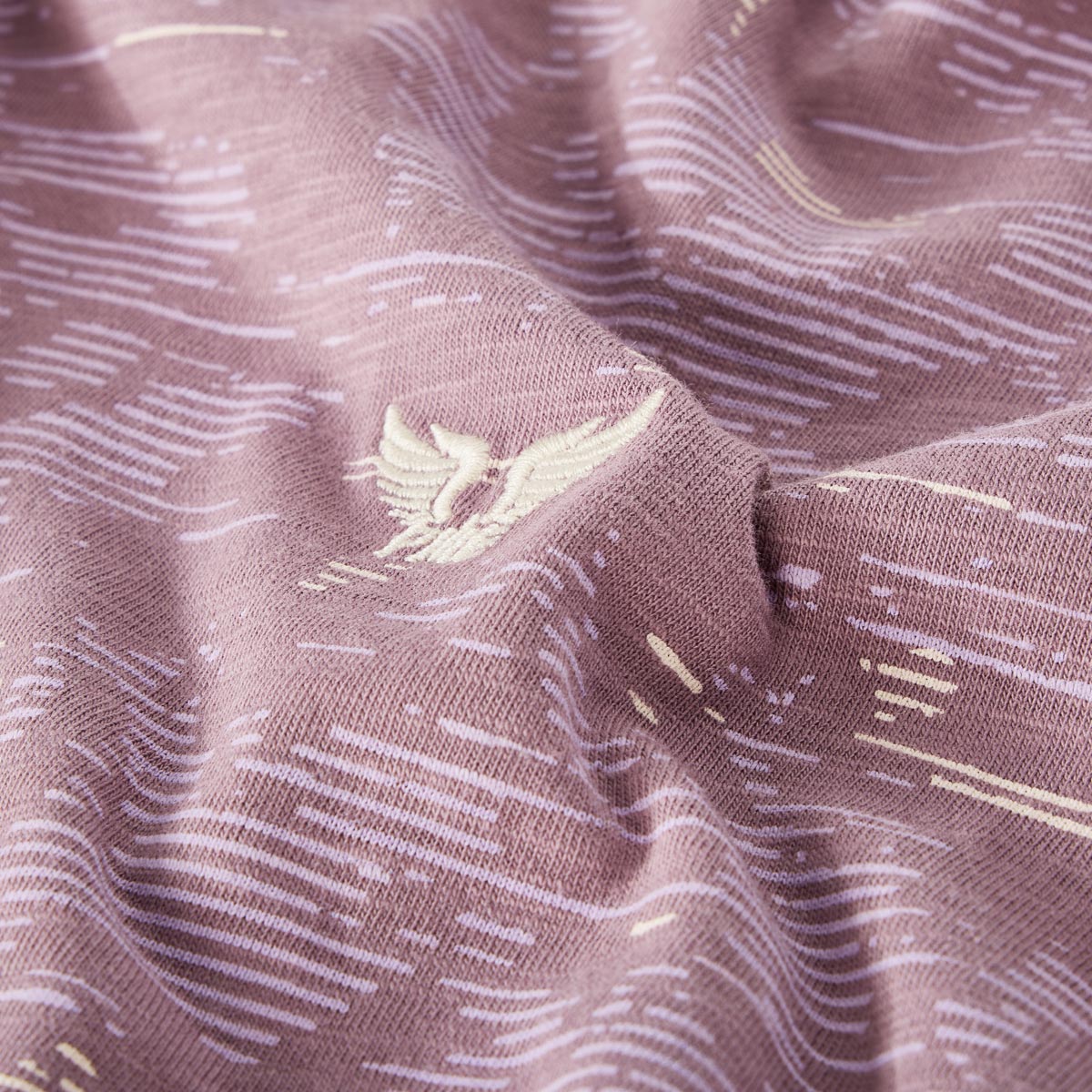 PME LEGEND Poloshirt mit Allover-Muster lila