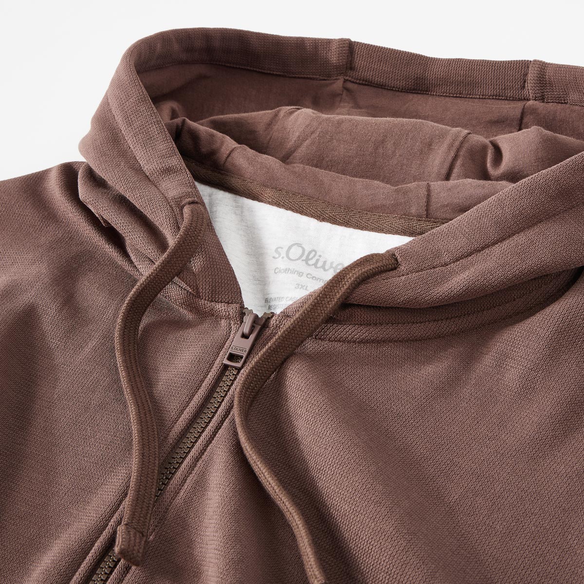 s.Oliver Sweatjacke mit Kapuze braun