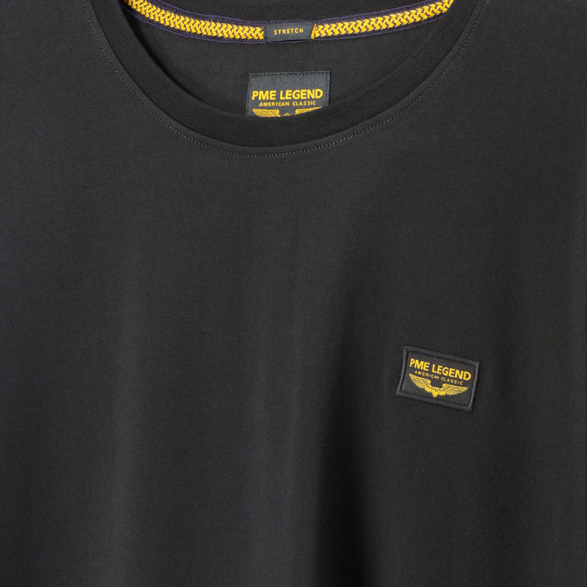 PME LEGEND T-Shirt mit Stretch schwarz