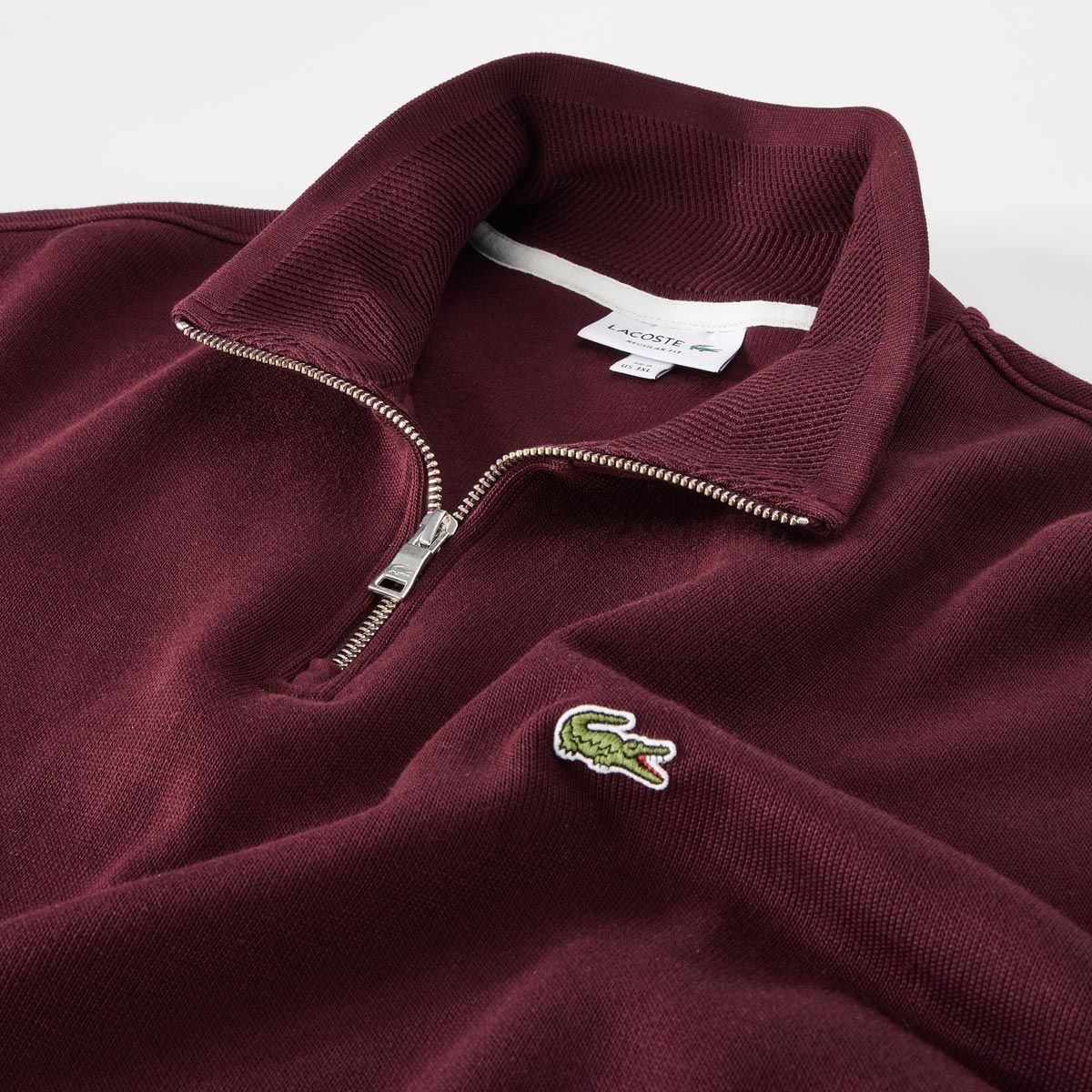 LACOSTE Sweatshirt aus Biobaumwolle dunkelrot