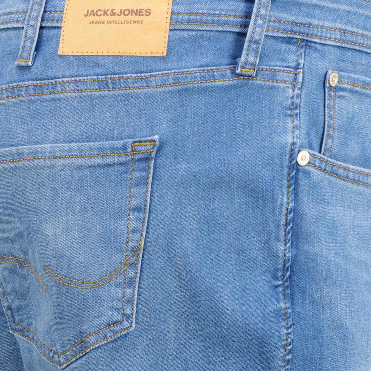 Jack&Jones Stretch-Jeans „Glenn“, Slim Fit jeansblau
