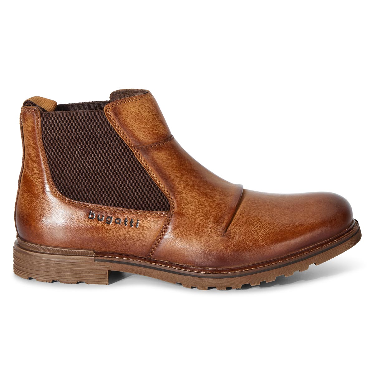 bugatti Chelsea Boot aus Leder cognac