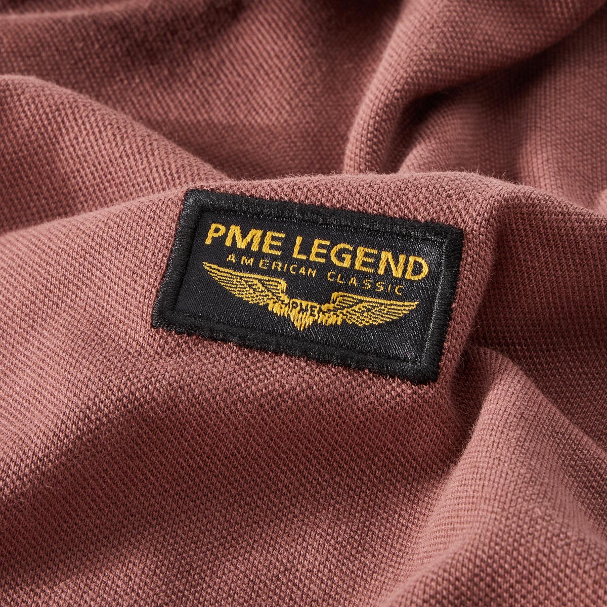 PME LEGEND Poloshirt mit Elasthan dunkelrot