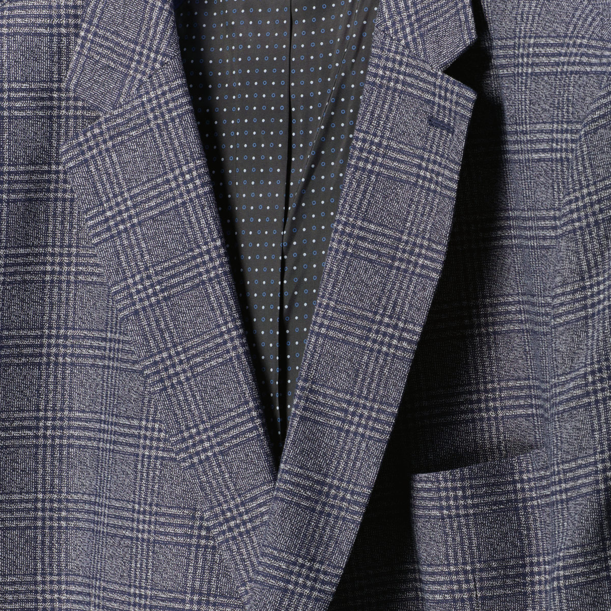 Weis Sakko mit Bambus blau