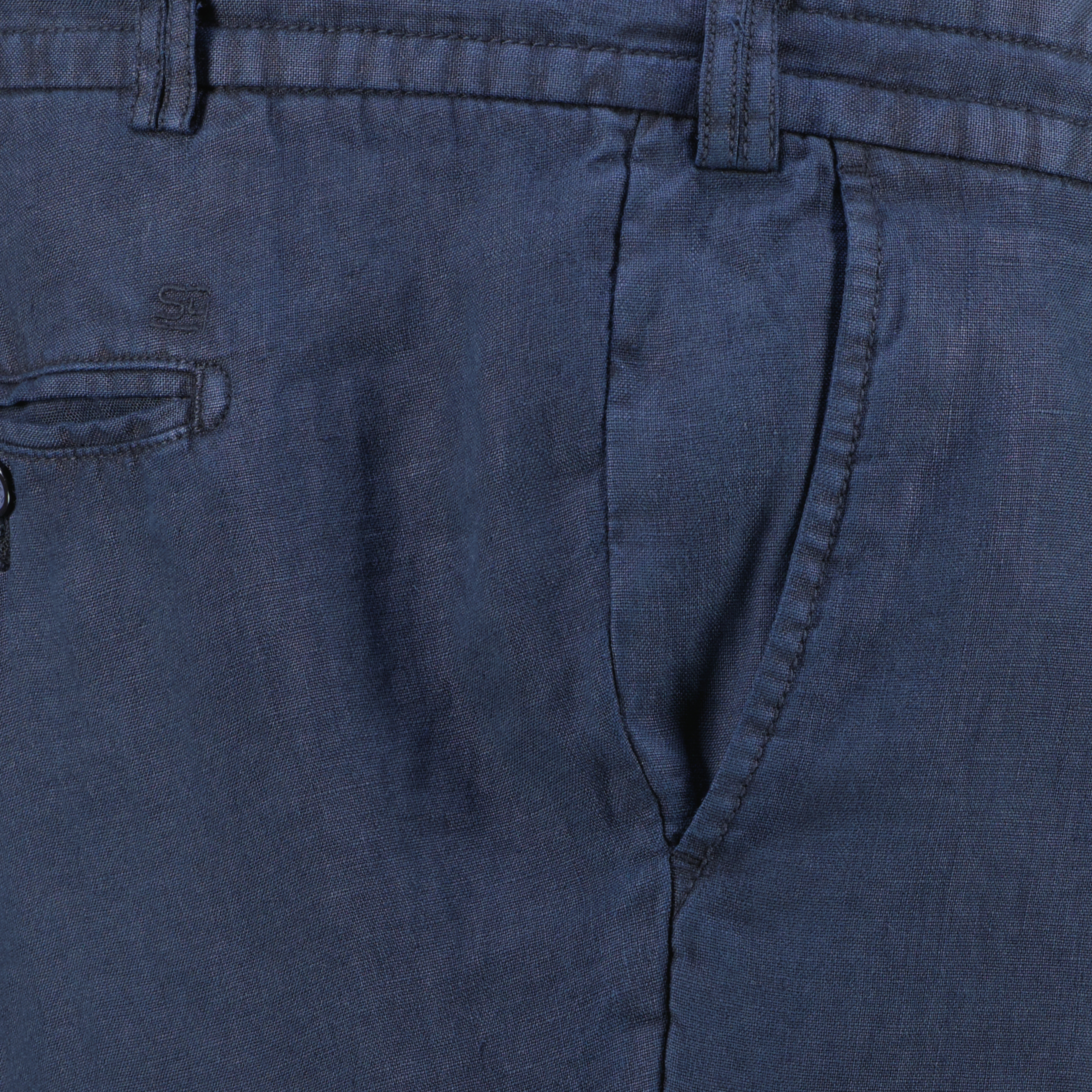 S4 Jackets Jogpants aus Leinen marine