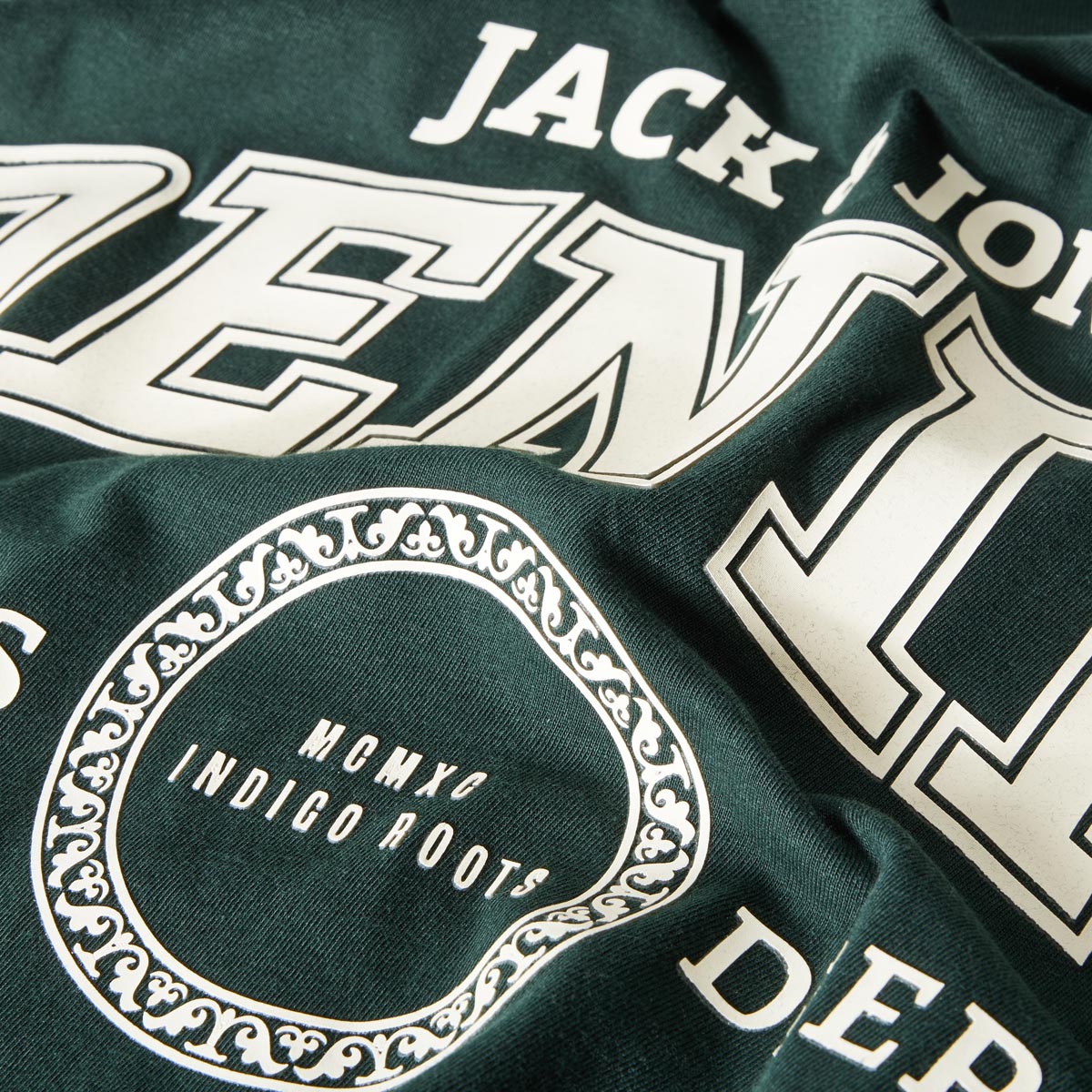 Jack&Jones T-Shirt mit Print dunkelgrün