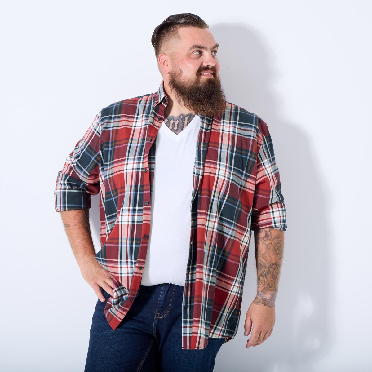 Pfundskerl Kariertes Freizeithemd blau