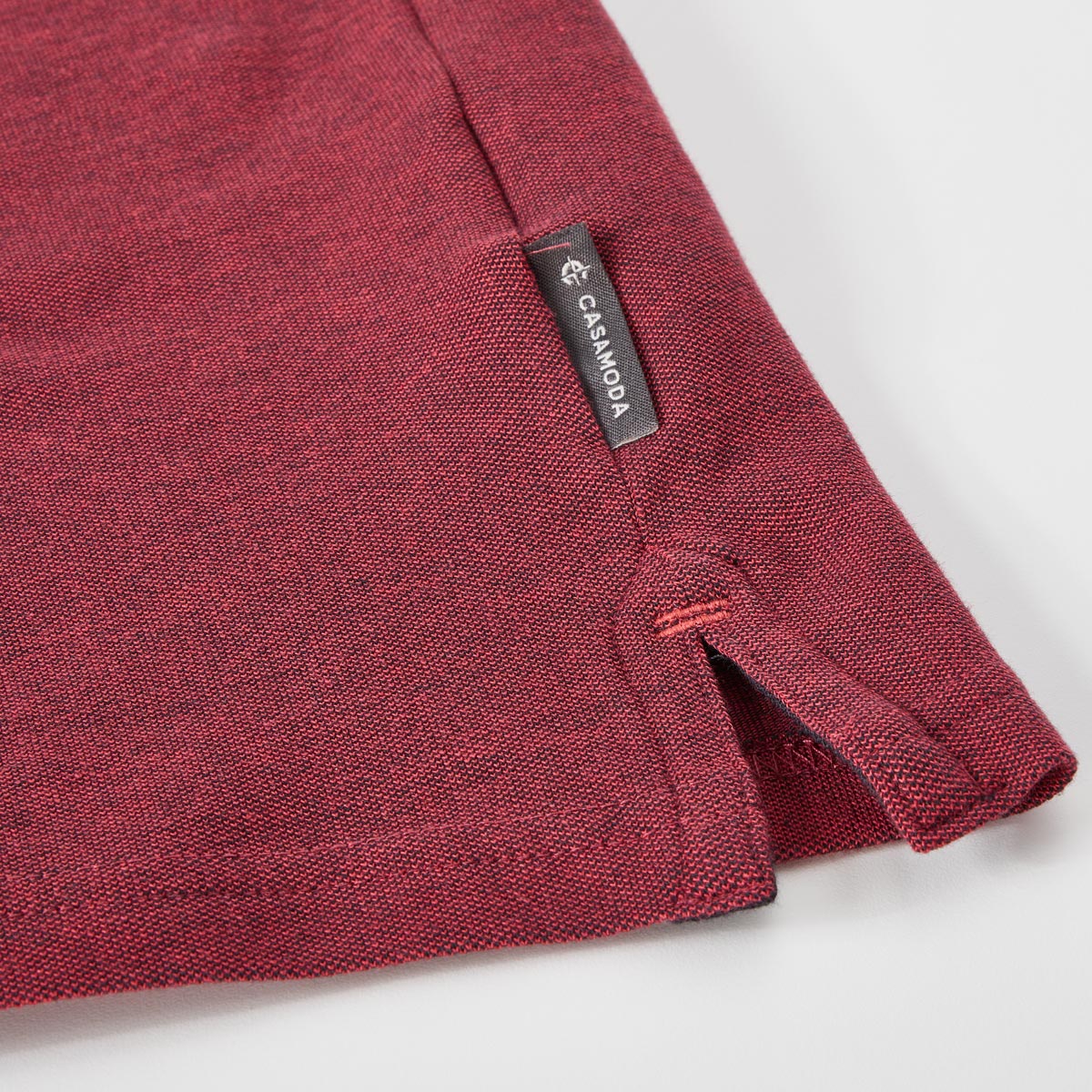 CASA MODA Poloshirt mit Elasthan rot