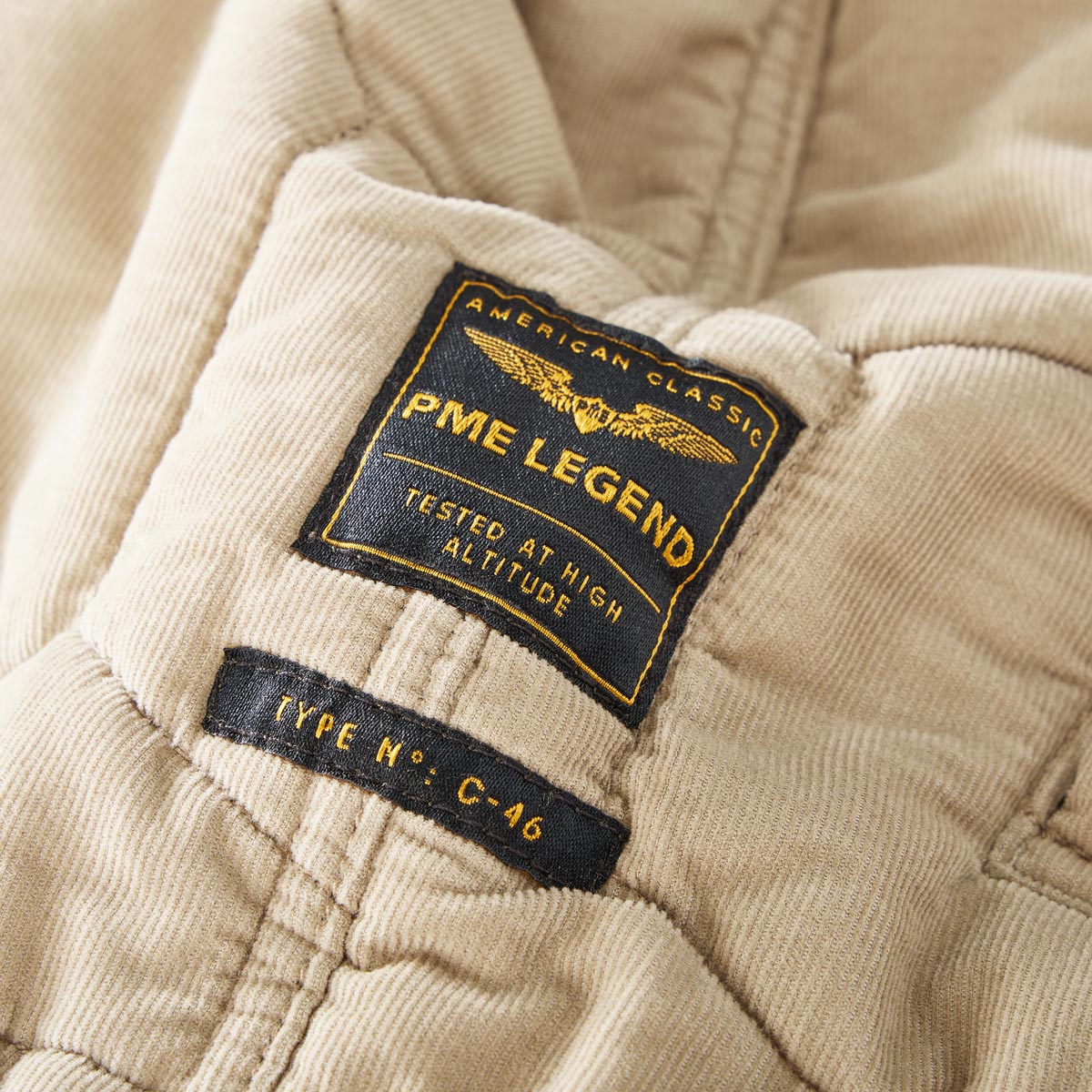 PME LEGEND Gesteppte Feincord-Jacke sand