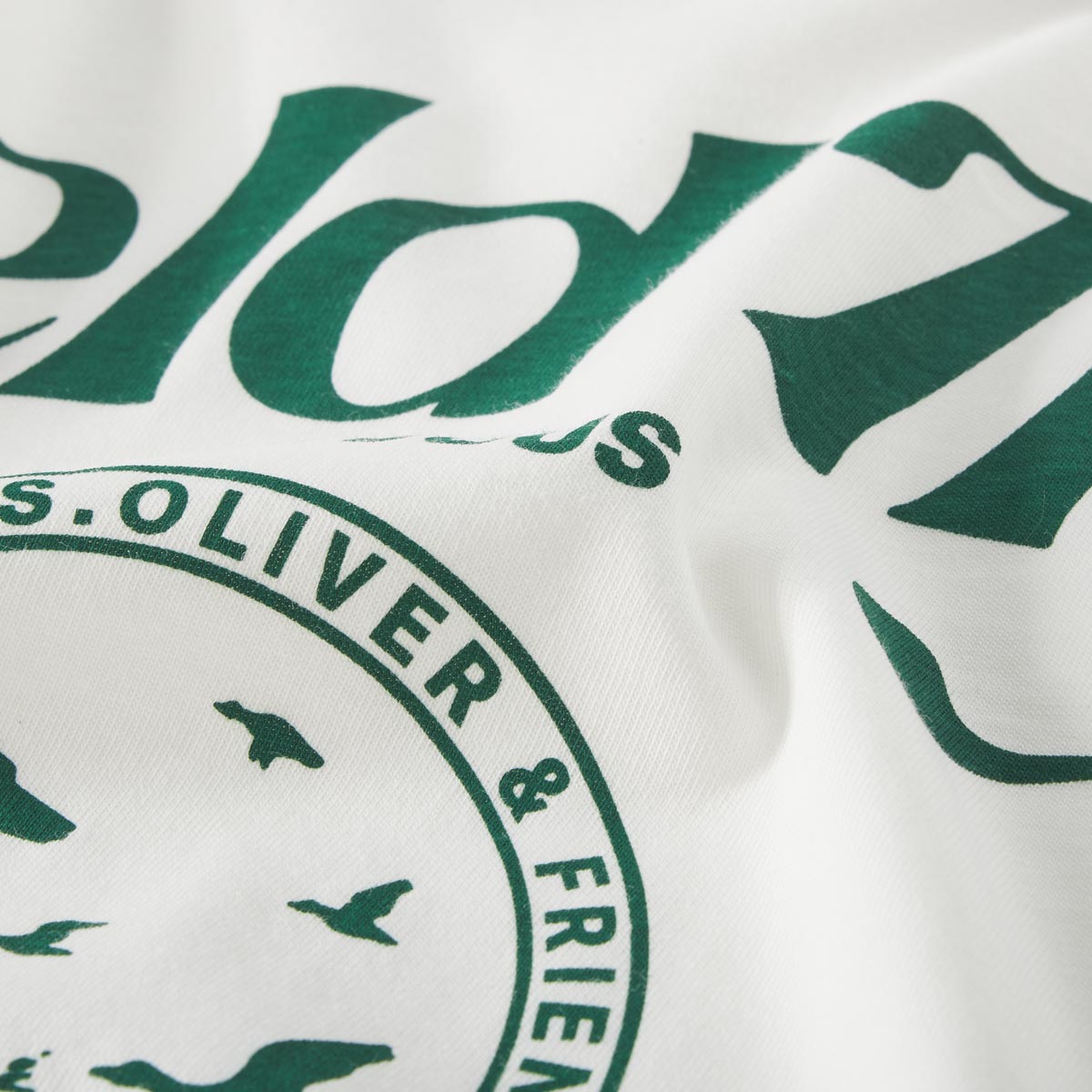 s.Oliver T-Shirt mit Print weiß