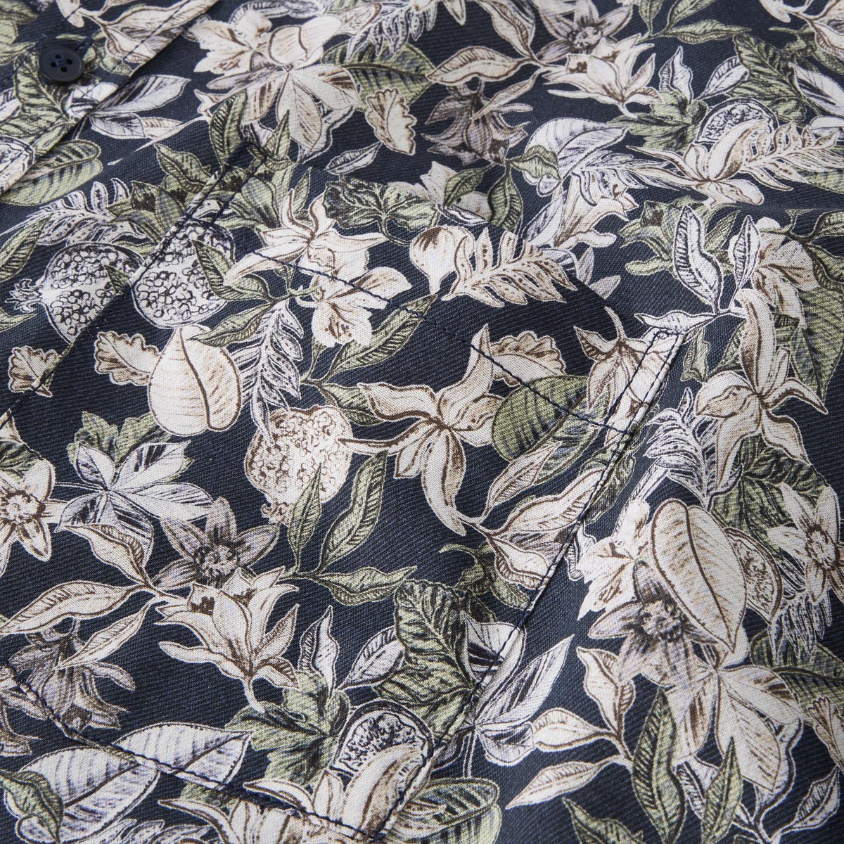 CASA MODA Bügelleichtes Freizeithemd mit Floral-Print grün