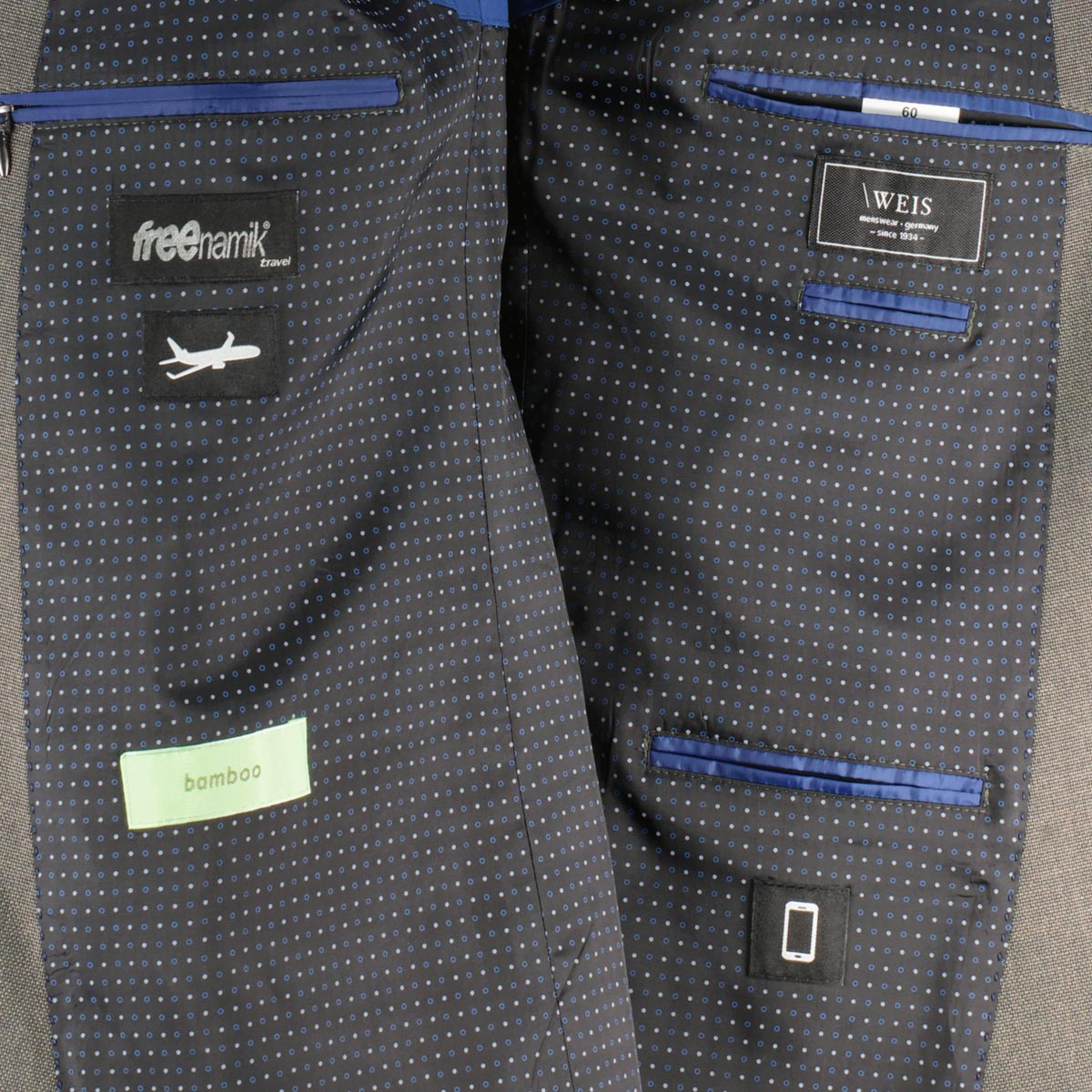 Weis Sakko mit Stretch, knitterresistent oliv