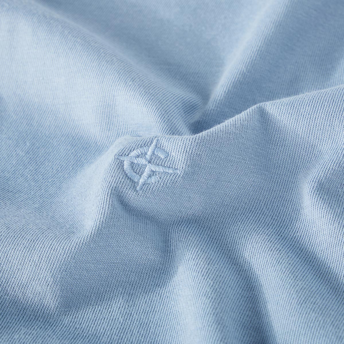 CASA MODA T-Shirt aus Baumwolle mittelblau