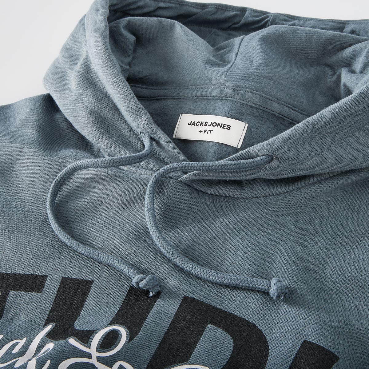 Jack&Jones Hoodie mit Label-Print grau