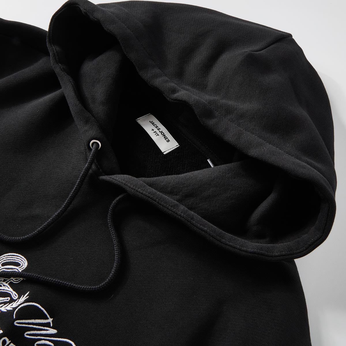Jack&Jones Hoodie aus Baumwoll-Jersey schwarz