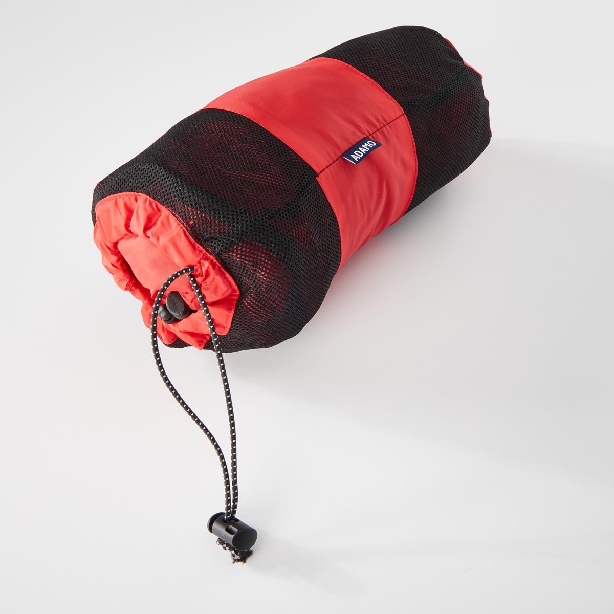 ADAMO Packbare Regenjacke mit Mesh-Innenfutter, wasserdicht rot