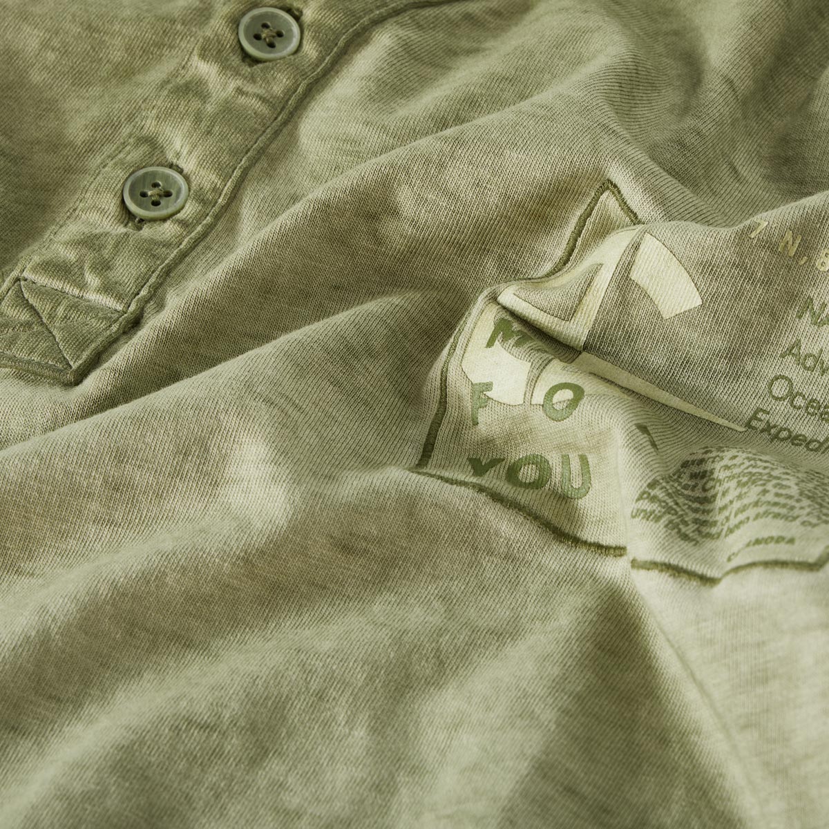 CASA MODA T-Shirt mit Serafinokragen grün