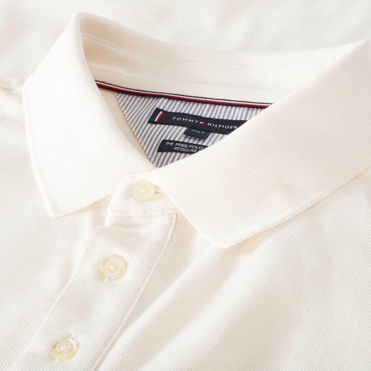 Tommy Hilfiger Poloshirt mit Stretch cremeweiß