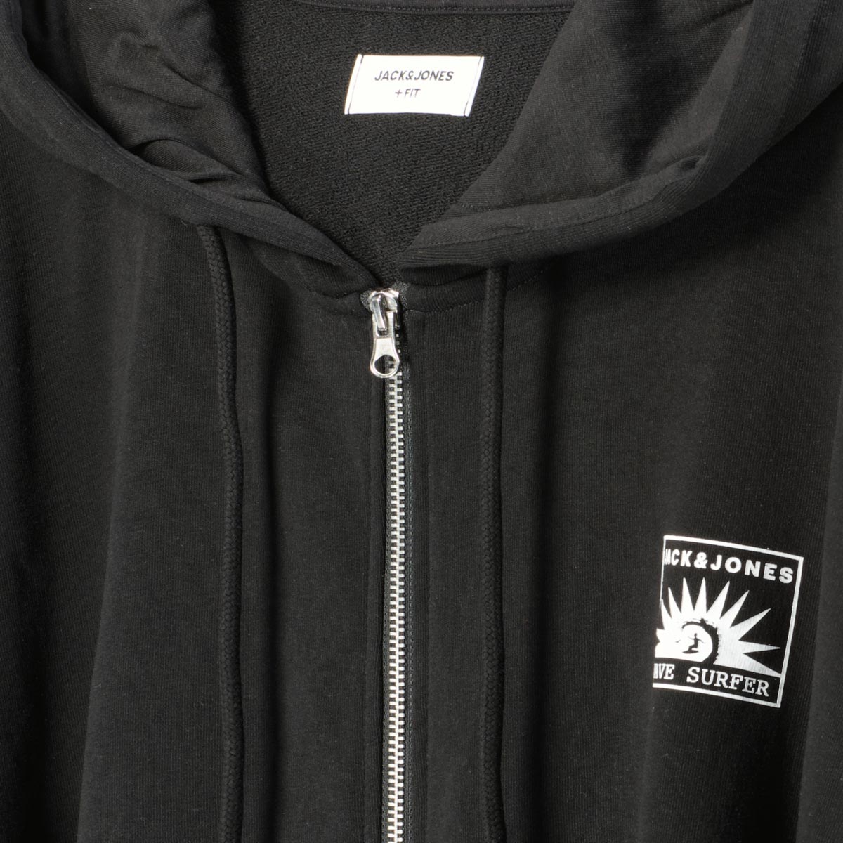 Jack&Jones Kapuzenjacke aus Baumwollmischung schwarz