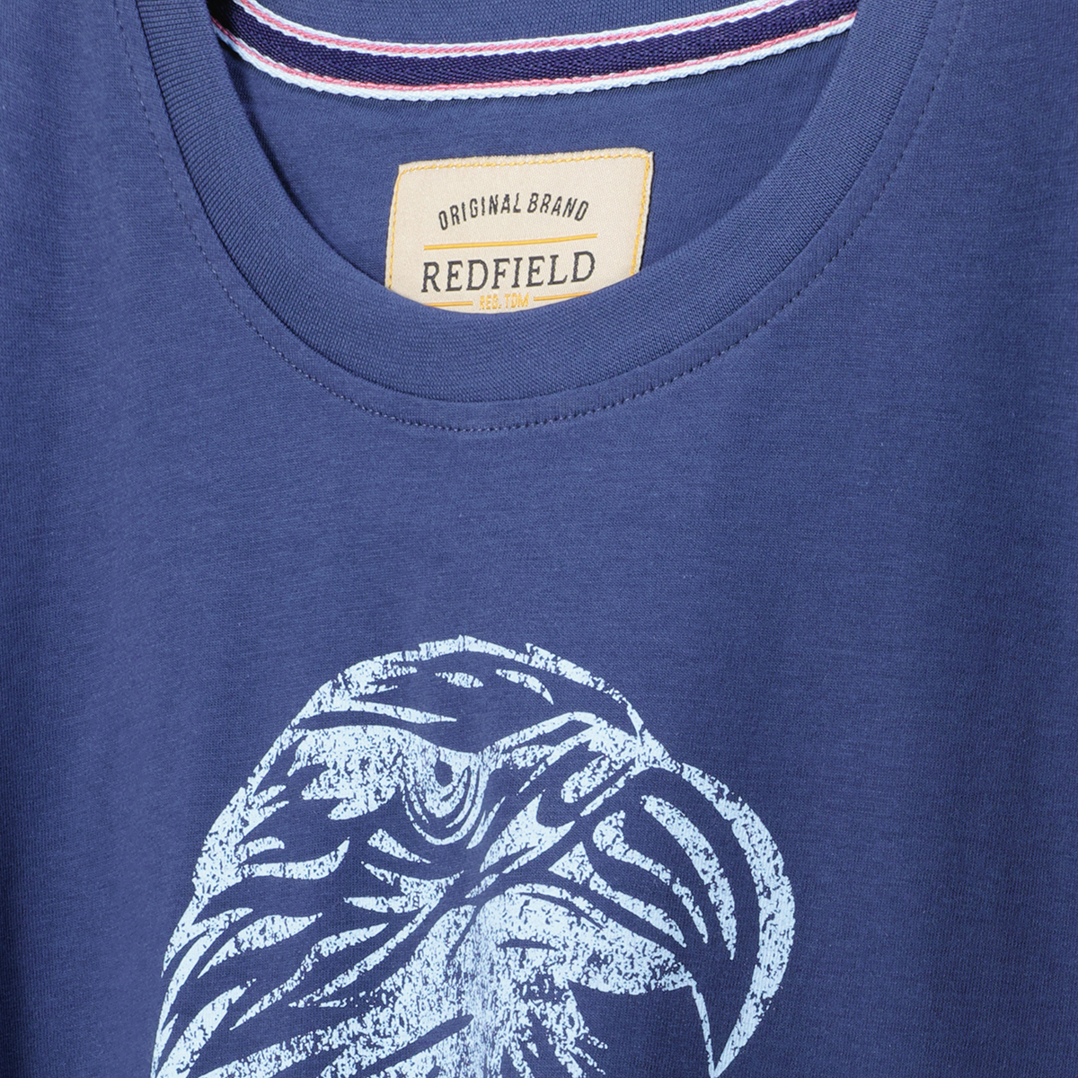 Redfield T-Shirt mit Print dunkelblau