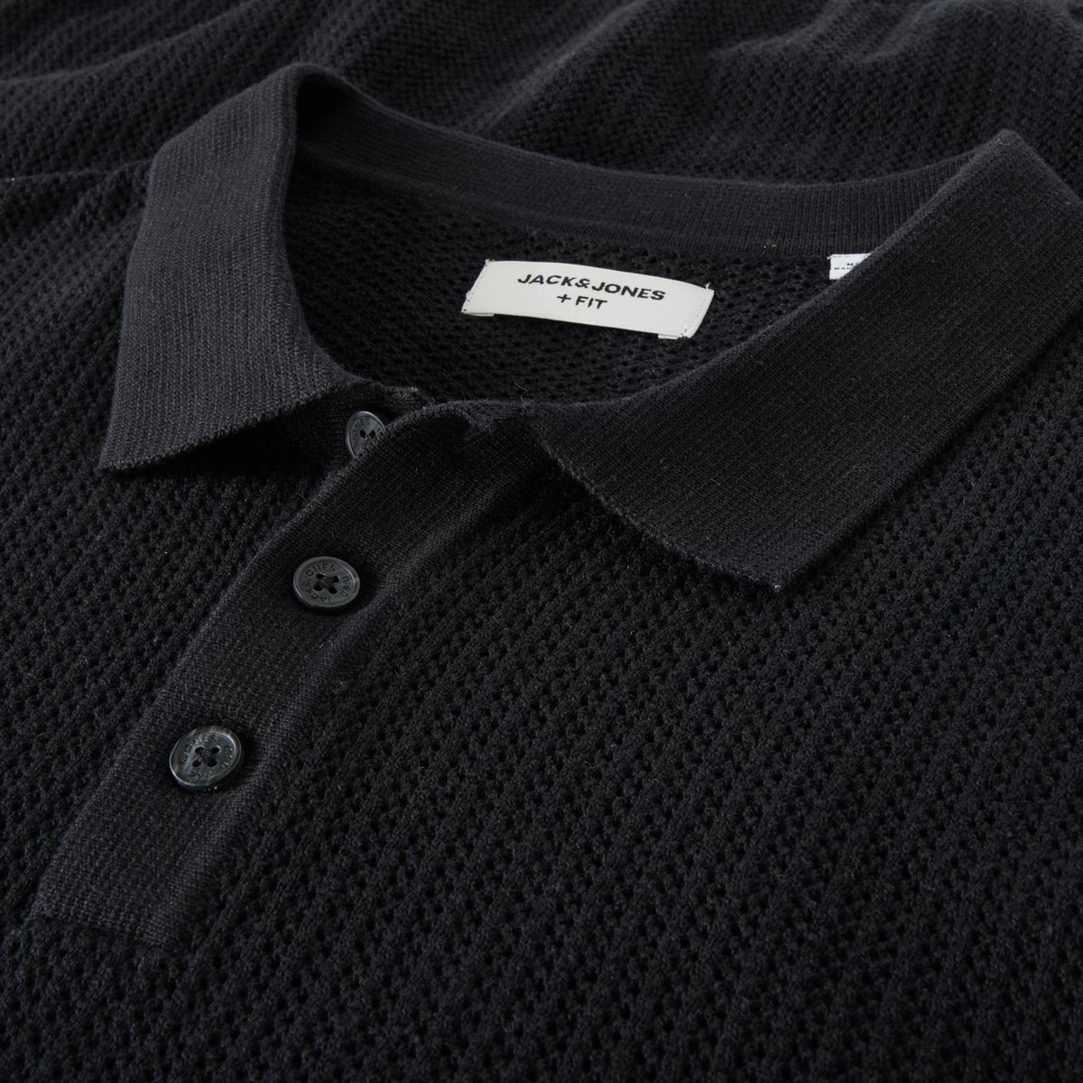 Jack&Jones Poloshirt aus Baumwolle schwarz