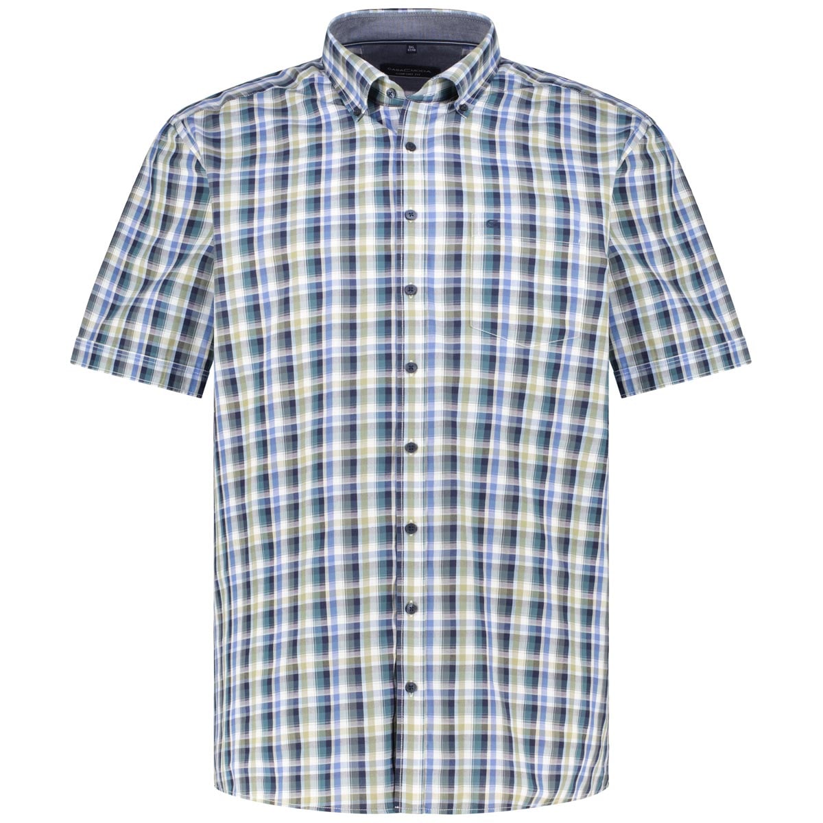 CASA MODA Freizeithemd aus Baumwolle grün CASA MODA Freizeithemd aus Baumwolle grün