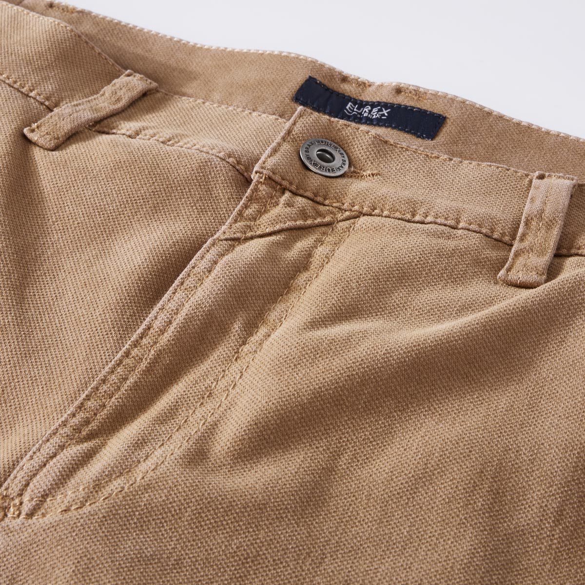 Eurex by Brax Baumwollhose "Luke" mit Stretch, Tapered Fit sand