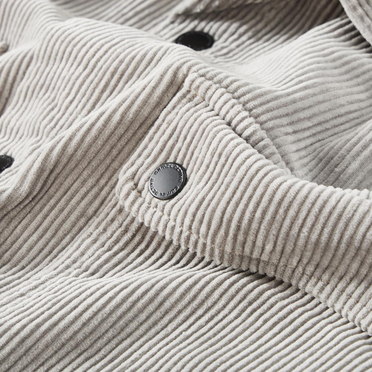 camel active Cord-Overshirt grau