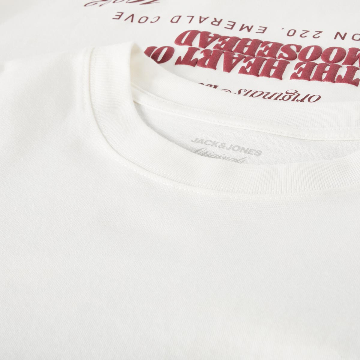 Jack&Jones T-Shirt mit Rückenprint weiß