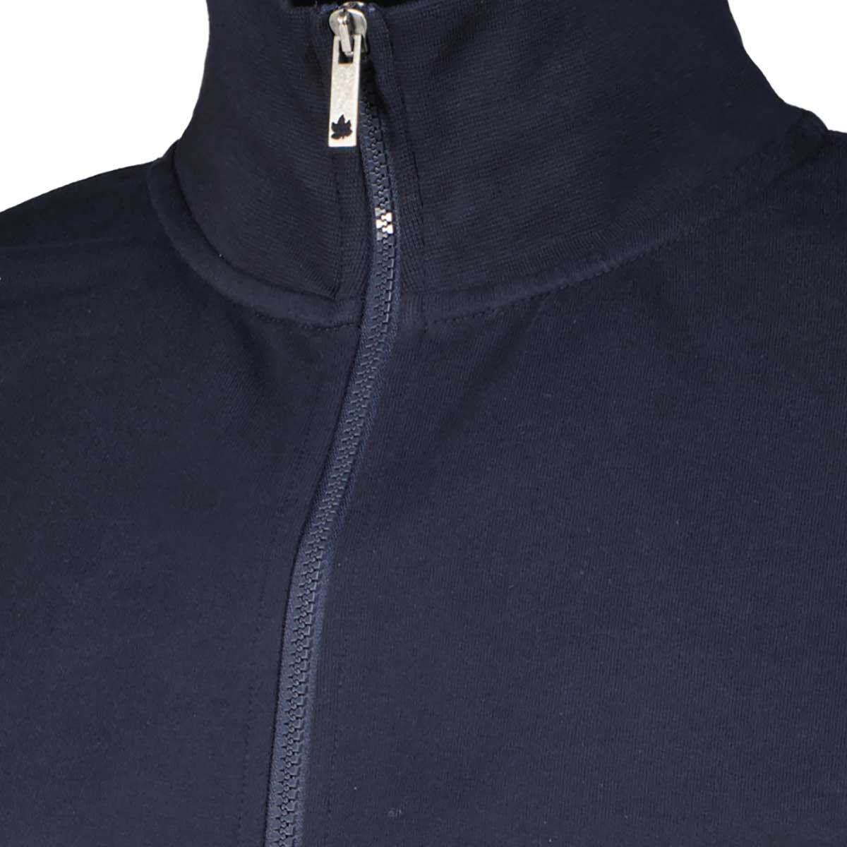 Ahorn Sweatjacke aus Baumwolle dunkelblau Ahorn Sweatjacke aus Baumwolle dunkelblau